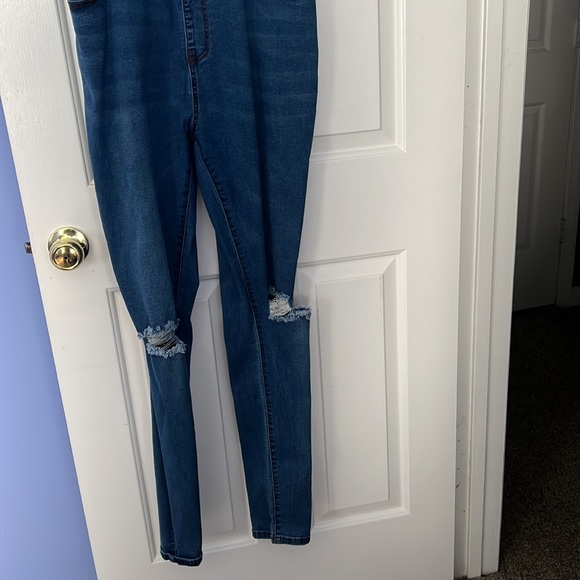 Denim distressed overalls | Size 2x - Picture 2 of 5